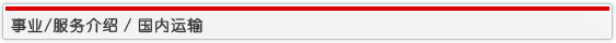 事业/服务介绍 / 国内运输